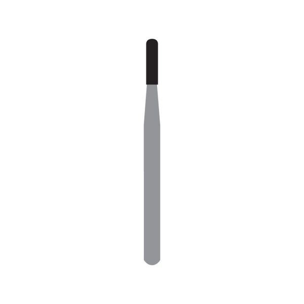 Kerr Jet Tungsten Carbide Operative Bur 1557 010 Straight Round End X-Cut Fissure FG 19mm (100)