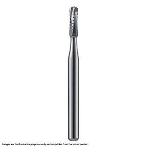Kerr Jet Tungsten Carbide Operative Bur 1558 012 Straight Round End X-Cut Fissure FG 19mm (5)