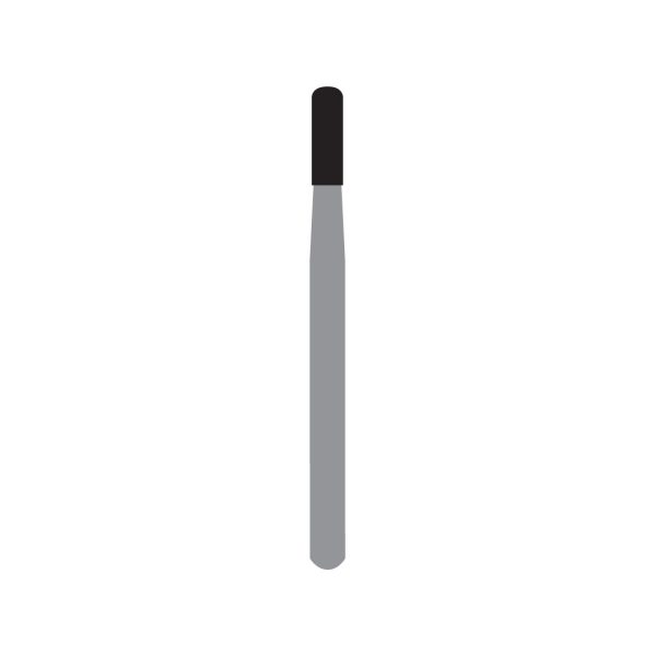 Kerr Jet Tungsten Carbide Operative Bur 1558 012 Straight Round End X-Cut Fissure FG 19mm (5)