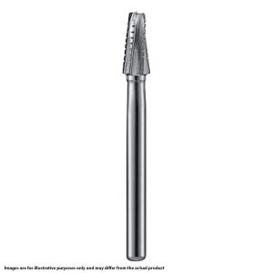 Kerr Jet Tungsten Carbide Operative Bur 1702 016 Taper Round End X-Cut Fissure FG 19mm (5)