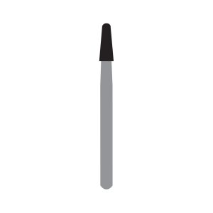 Kerr Jet Tungsten Carbide Operative Bur 1702 016 Taper Round End X-Cut Fissure FG 19mm (5)