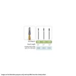 Kerr Jet Tungsten Carbide Fine Cross Cut Bur 1970 010 Taper Dome End FG 19mm (5)