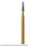 Kerr Jet Tungsten Carbide Fine Cross Cut Bur 1970 010 Taper Dome End FG 19mm (100)