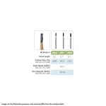 Kerr Jet Tungsten Carbide Fine Cross Cut Bur 2057 010 Straight Fissure FG 19mm (5)