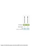 Kerr Jet Tungsten Carbide Operative Bur 257 010 Straight Flat End Fissure FG 19mm (5)