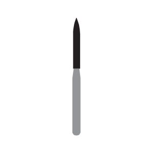 Kerr Jet Tungsten Carbide Trimming & Finishing Bur 284 014 Finishing Torpedo FG 19mm (5)