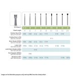 Kerr Jet Tungsten Carbide Operative Bur 36 012 Inverted Cone FG 19mm (100)