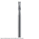 Kerr Jet Tungsten Carbide Operative Bur 556L 009 Straight Flat End X-Cut Fissure FG 19mm (5)