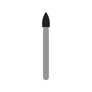 Kerr Jet Tungsten Carbide Trimming & Finishing Bur 7108 023 Flame FG 19mm (5)