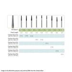 Kerr Jet Tungsten Carbide Trimming & Finishing Bur 7205 016 Taper Finishing FG 19mm (5)