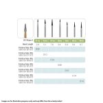 Kerr Jet Tungsten Carbide Trimming & Finishing Bur 7214 010 Taper Finishing FG 19mm (100)