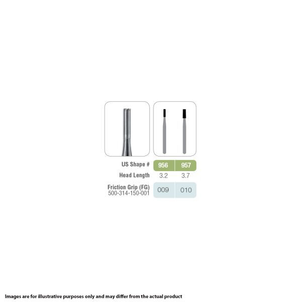 Kerr Jet Tungsten Carbide Operative Bur 956 009 End Cutting FG 19mm (5)