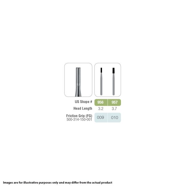 Kerr Jet Tungsten Carbide Operative Bur 957 010 End Cutting FG 19mm (100)
