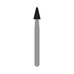 Kerr Jet Tungsten Carbide Fine Finishing Bur 9716 023 Taper Finishing FG 19mm (5)