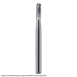 Kerr Jet Tungsten Carbide Operative Bur 1156 009 Straight Round End Fissure FG SS Short Shank 16.5mm (100)