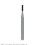 Kerr Jet Tungsten Carbide Operative Bur 1156 009 Straight Round End Fissure FG SS Short Shank 16.5mm (100)