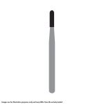 Kerr Jet Tungsten Carbide Operative Bur 1157 010 Straight Round End Fissure FG SS Short Shank 16.5mm (100)