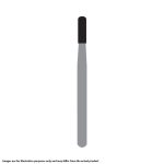 Kerr Jet Tungsten Carbide Operative Bur 1158 012 Straight Round End Fissure FG SS Short Shank 16.5mm (100)