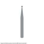 Kerr Jet Tungsten Carbide Operative Bur 1/4 005 Round FG SS Short Shank 16.5mm (5)