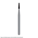Kerr Jet Tungsten Carbide Operative Bur 169 009 Taper Flat End Fissure FG SS Short Shank 16.5mm (5)