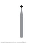 Kerr Jet Tungsten Carbide Operative Bur 4 014 Round FG SS Short Shank 16.5mm (5)