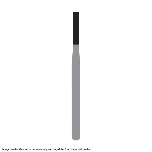 Kerr Jet Tungsten Carbide Operative Bur 557L 010 Straight Flat End X-Cut Fissure FG SS Short Shank 16.5mm (5)