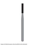 Kerr Jet Tungsten Carbide Operative Bur 557L 010 Straight Flat End X-Cut Fissure FG SS Short Shank 16.5mm (100)