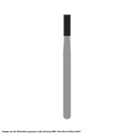 Kerr Jet Tungsten Carbide Operative Bur 558 012 Straight Flat End X-Cut Fissure FG SS Short Shank 16.5mm (5)