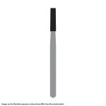 Kerr Jet Tungsten Carbide Operative Bur 558L 012 Straight Flat End X-Cut Fissure FG SS Short Shank 16.5mm (100)