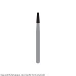 Kerr Jet Tungsten Carbide Operative Bur 701 012 Taper Flat End X-Cut Fissure FG SS Short Shank 16.5mm (5)