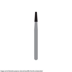 Kerr Jet Tungsten Carbide Operative Bur 701 012 Taper Flat End X-Cut Fissure FG SS Short Shank 16.5mm (5)
