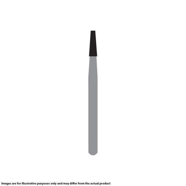 Kerr Jet Tungsten Carbide Operative Bur 701 012 Taper Flat End X-Cut Fissure FG SS Short Shank 16.5mm (5)
