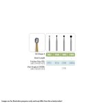 Kerr Jet Tungsten Carbide Fine Cross Cut Bur 1906 018 Round FG OS Oral Surgery 25mm (5)