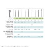 Kerr Jet Tungsten Carbide Operative Bur 34 008 Inverted Cone FG OS Oral Surgery 25mm (100)