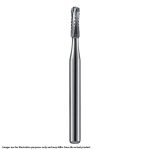Kerr Jet Tungsten Carbide Operative Bur 1557 010 Straight Round End X-Cut Fissure HP 44.5mm (5)