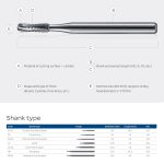 Kerr Jet Tungsten Carbide Operative Bur 34 008 Inverted Cone HP 44.5mm (5)