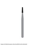 Kerr Jet Tungsten Carbide Operative Bur 699 009 Taper Flat End X-Cut Fissure HP 44.5mm (5)