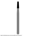 Kerr Jet Tungsten Carbide Operative Bur 171 012 Taper Flat End Fissure RA 22mm (100)