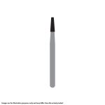 Kerr Jet Tungsten Carbide Operative Bur 701 012 Taper Flat End X-Cut Fissure RA 22mm (5)