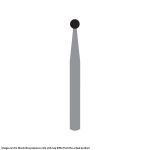 Kerr Jet Tungsten Carbide Operative Bur 5 016 Round RA SS Short Shank 16.5mm (5)