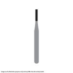 Kerr Jet Tungsten Carbide Operative Bur 556 009 Straight Flat End X-Cut Fissure RA OS Oral Surgery 26mm (5)