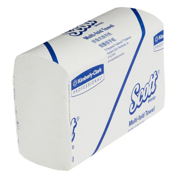 Kimberly-Clark Scott Multifold Hand Towels White 24cm x 23.5cm 250's (16) Kimberly-Clark Scott Multifold Hand Towels White 24cm x 23.5cm 250's (16)