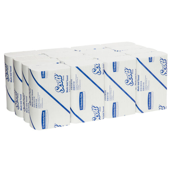 Kimberly-Clark Scott Multifold Hand Towels White 24cm x 23.5cm 250's (16)