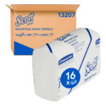 Kimberly-Clark Scott Multifold Hand Towels White 24cm x 23.5cm 250's (16)
