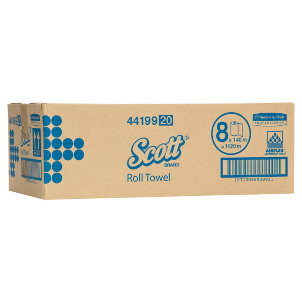Kimberly-Clark Scott Roll Towel Long Continuous White 140m Roll (8)