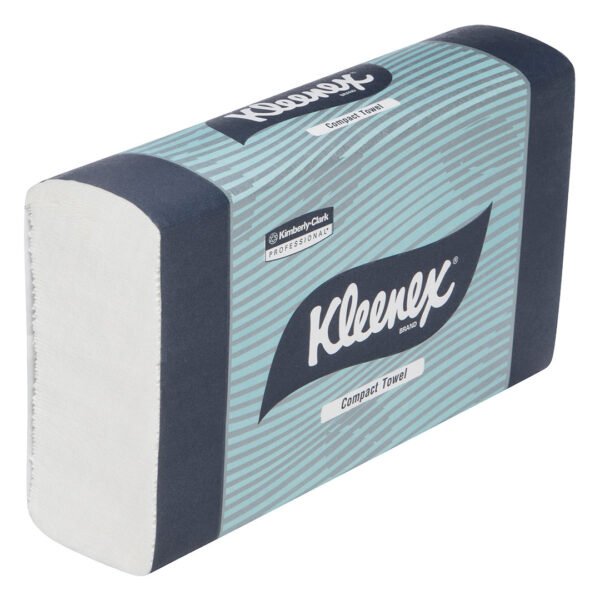 Kimberly-Clark Kleenex Compact Hand Towels White 29.5cm x 19cm 90's (24) Kimberly-Clark Kleenex Compact Hand Towels White 29.5cm x 19cm 90's (24)