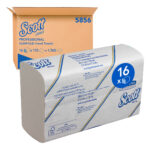 Kimberly-Clark Scott Slimfold Hand Towels White 29.5cm x 19cm 147's (12)