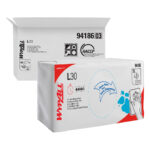 Kimberly-Clark Wypall L30 Embossed Wipers Blue 3 Ply 42cm x 24cm 75's (10)