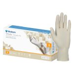 Medicom Vitals Simple Fit Natural Latex Powder Free Gloves Small 100's (10)