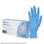 Medicom SafeTouch Advanced Slim Blue Nitrile Powder Free Gloves Extra Large 100's (10)